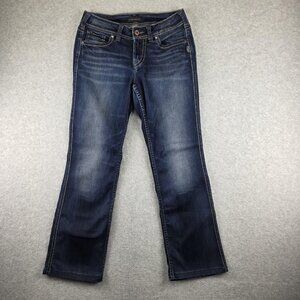 Silver Jeans Co Suki Slim Boot Jeans Womens W29/L29 Blue Dark Wash Mid Rise